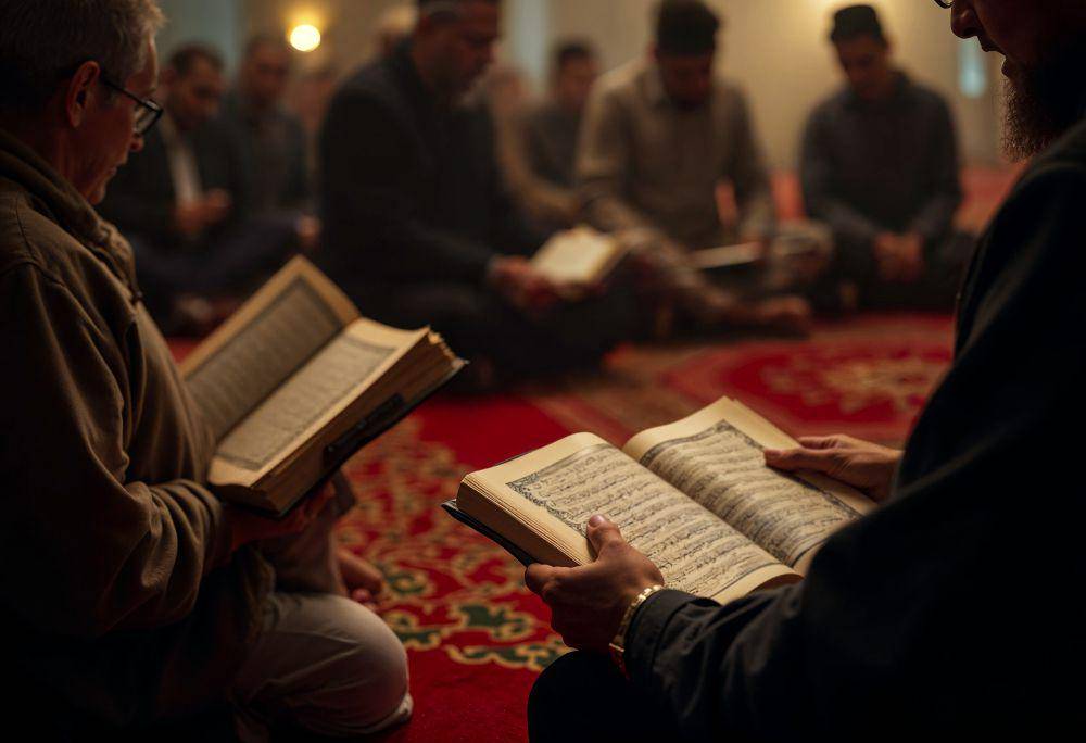 ilustrasi membaca Al Qur'an (freepik.com/freepik)
