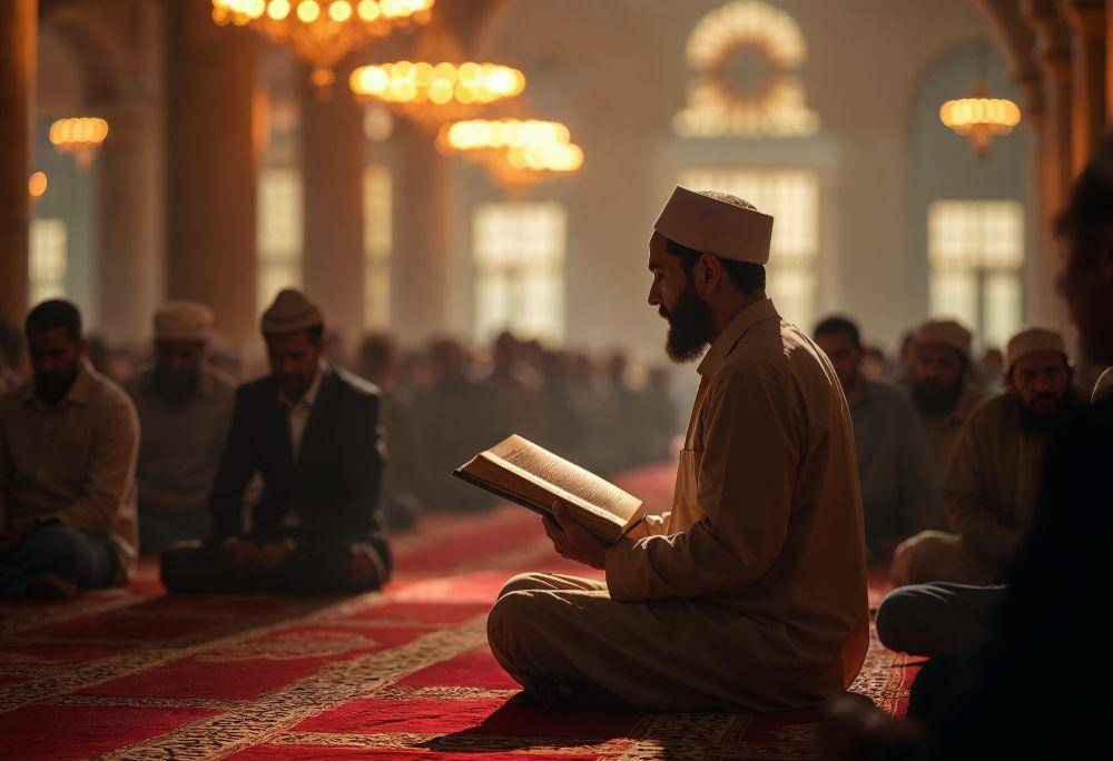 ilustrasi membaca Al Qur'an (freepik.com/freepik)