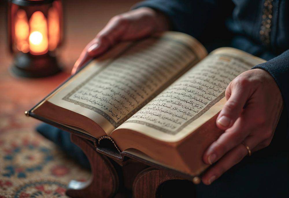 ilustrasi membaca Al Qur'an (freepik.com/freepik)