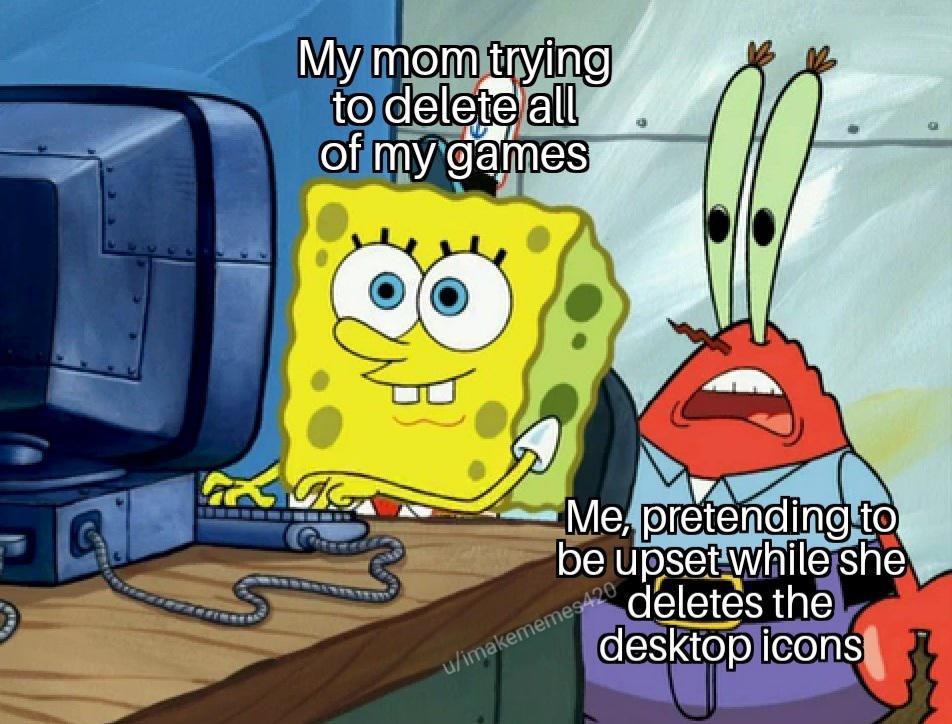 7 Meme SpongeBob tentang Orang Tua dan Komputer, Kudet?