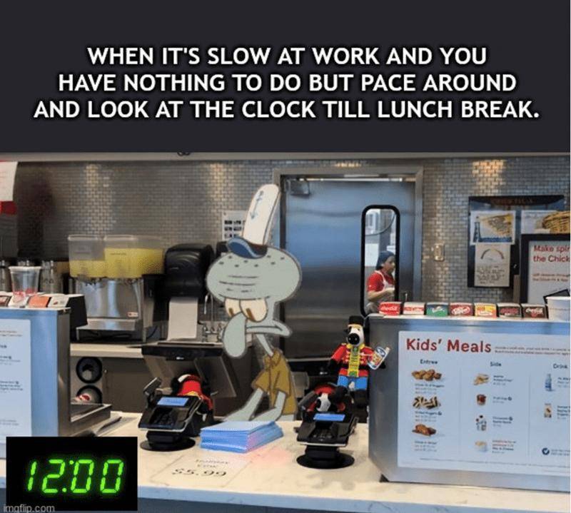 meme SpongeBob tentang makan siang (reddit.com/user/cherryblossomtits)