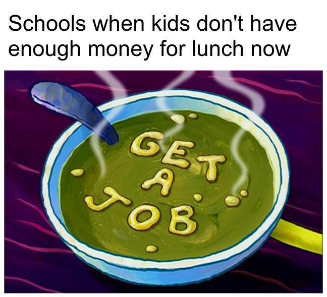 meme SpongeBob tentang makan siang (reddit.com/user/any_memes_necessary)