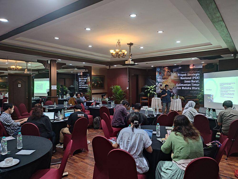 Komunitas terdampak, organisasi sipil, lembaga hukum, dan media harus bersatu mendorong pembangunan yang berkeadilan. (Dok. AJI Indonesia)