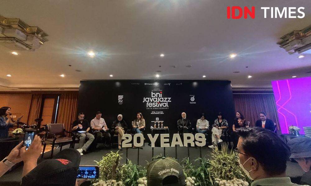 Konferensi pers Java Jazz Festival 2025 di Hotel Borobudur, Jakarta, Rabu (28/5/2025) (dok. IDN Times/Shandy Pradana)