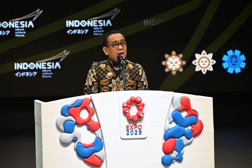 Menko PMK Pratikno saat menghadiri World Expo 2025 di Osaka, Selasa (27/5/2025) (Dok. Kemenko PMK)