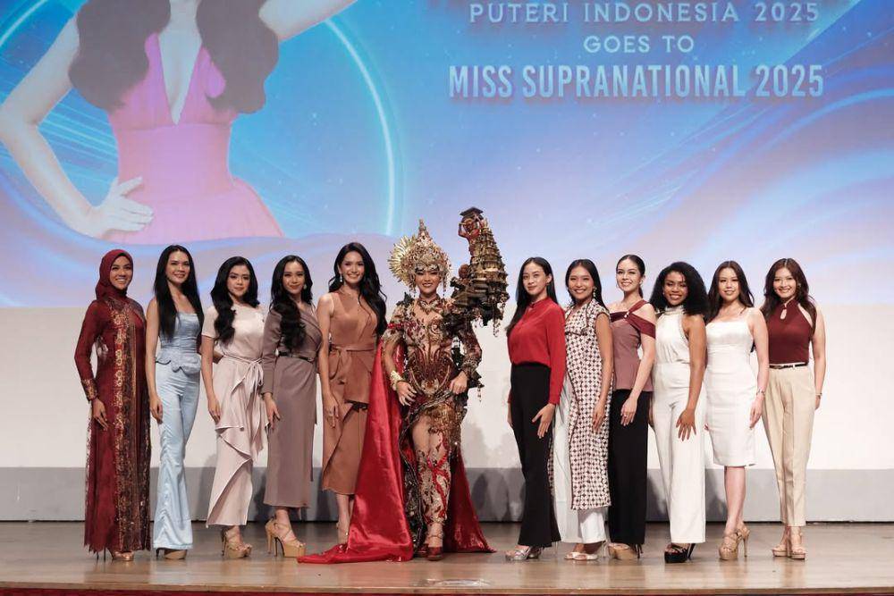 Potret Acara Konferensi Pers Firsta Yufi ke Ajang Miss Supranational 2025 (Instagram.com/officialputeriindonesia)