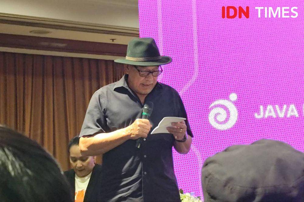 Peter F. Gontha di konferensi pers Java Jazz Festival 2025 di Hotel Borobudur, Jakarta, Rabu (28/5/2025) (dok. IDN Times/Shandy Pradana)