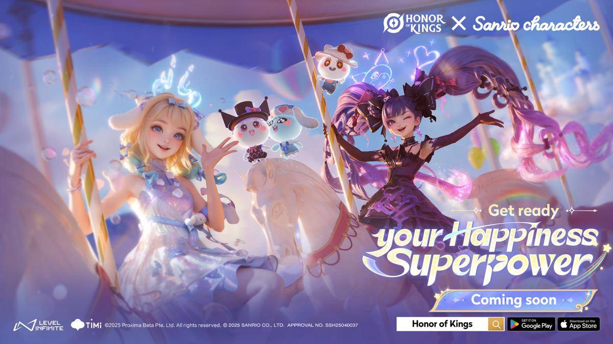 Honor of Kings dan Sanrio Resmi Berkolaborasi, Skin Eksklusif!