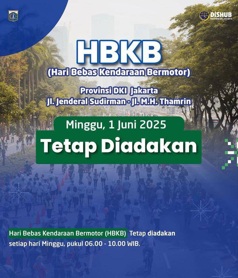 HBKB tetap diadakan pada Minggu 1 Juni 2025 (@dishubdkijakarta)