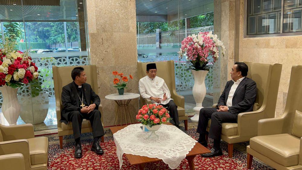 Ephorus HKBP Temui Menteri Agama, Bicara Soal Krisis Ekologi di Sumut