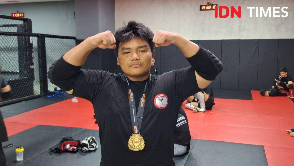 Atlet MMA Indonesia, Lintang Satya Putra. (IDN Times/Sandy Firdaus)