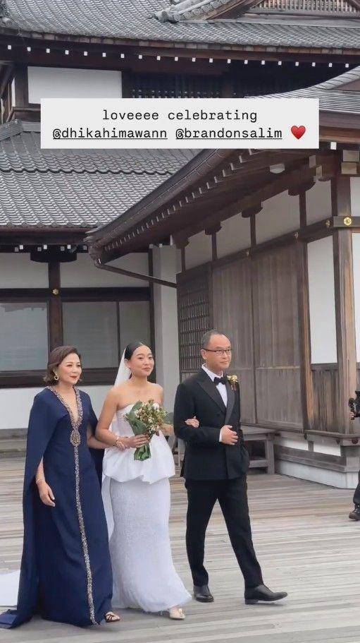 pernikahan Brandom Salim dan Dhika di Jepang (Instagram.com/brandonsalim)