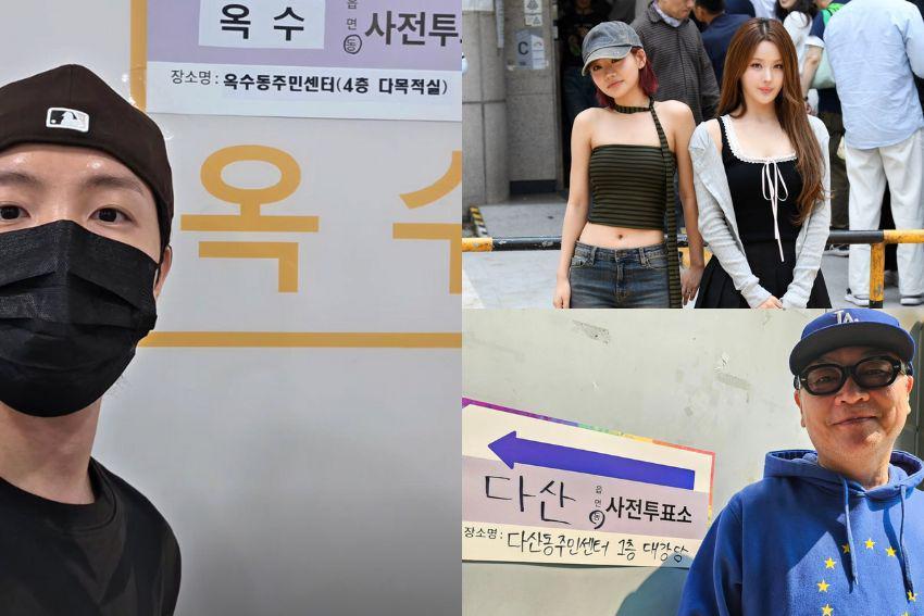 Deretan Artis dan Idol KPop yang Ikut Nyoblos Duluan Pemilu Korea