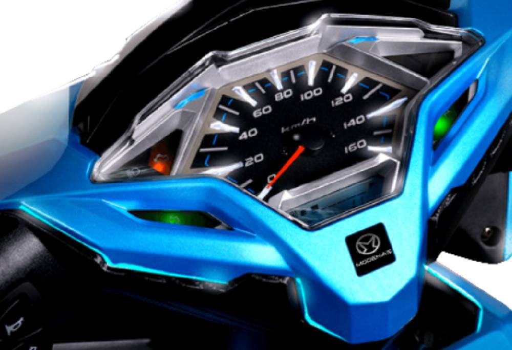 Ilustrasi dashboard semi-digital Motor Kawasaki Brusky 125 (kawasaki.ph)
