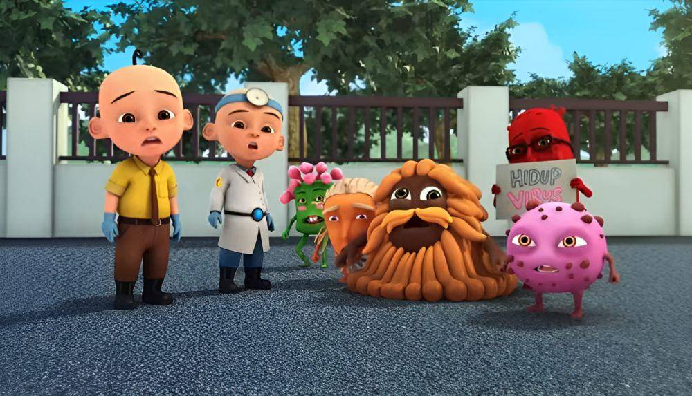 Upin dan Ipin melawan virus (dok. Les' Copaque Production/Upin & Ipin)