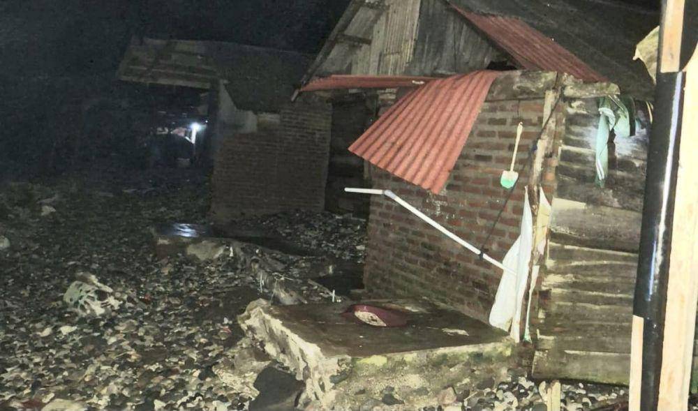 Dampak banjir rob di pesisir Pantai Kota Agung, Kabupaten Tanggamus, Lampung. (Dok. Polres Tanggamus).
