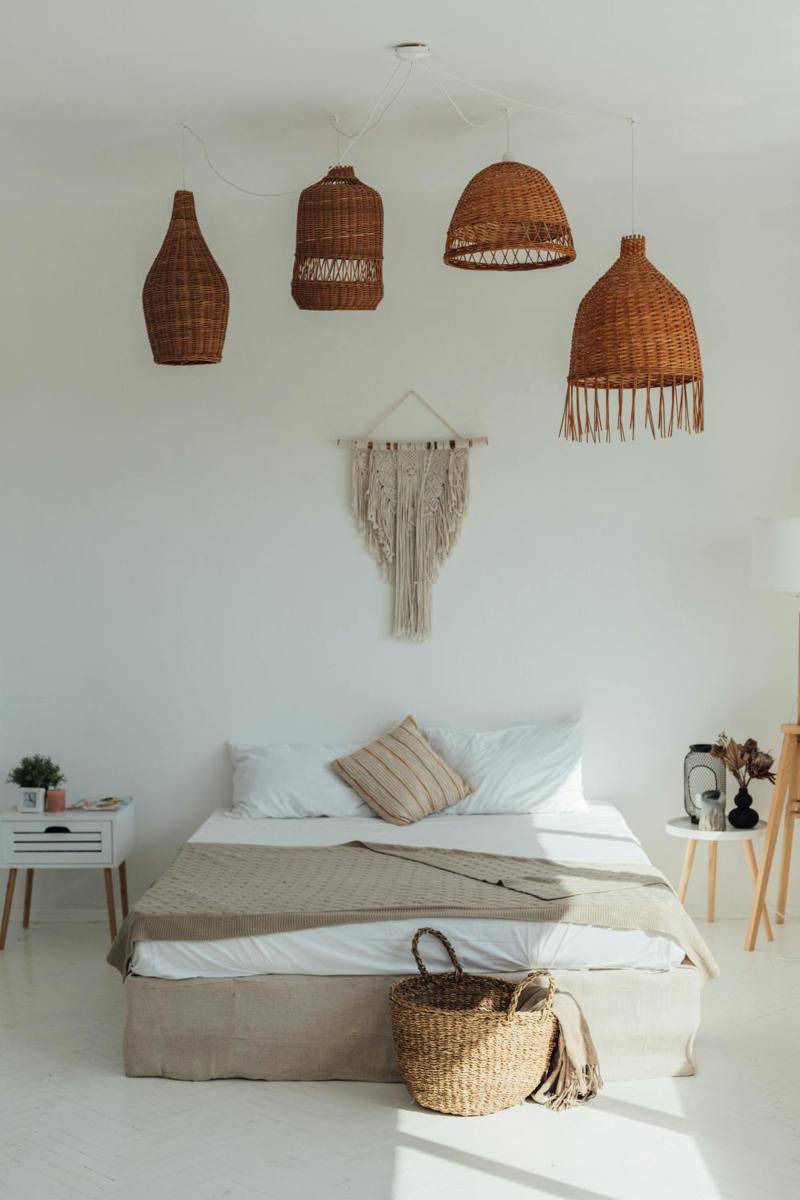 ilustrasi dekorasi macrame di kamar tidur (pexels.com/Volodymyr Yarossvit)
