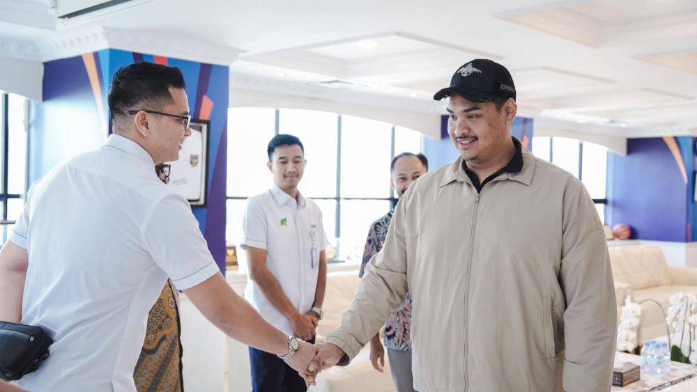 Citilink FC mendapat dukungan Menpora Dito jelang mentas di Malaysia. (Dok. Citilink)