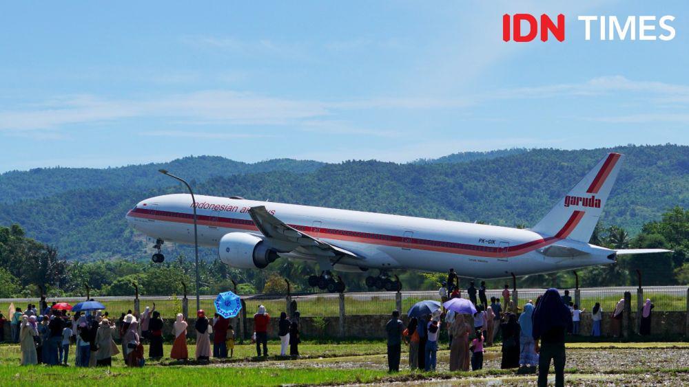 Jemaah calon haji asal Aceh akan berangkat ke Tanah Suci. (IDN Times/Muhammad Saifullah)