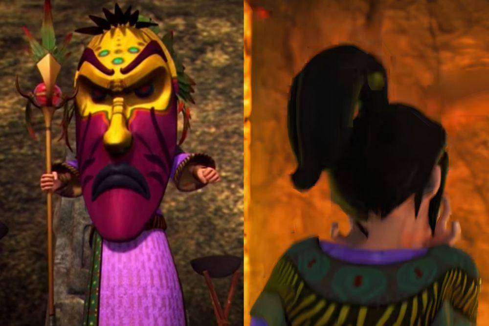 Kak Ros diduga sosok ratu jahat di episode "Kembara ke Pulau Harta Karun" (dok. Les' Copaque Production/Upin & Ipin)