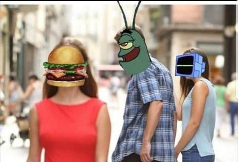 7 Meme Karen dari SpongeBob SquarePants, Dicuekin Mulu sama Plankton
