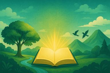 Ilustrasi hubungan Al-Quran dan alam (Gambar hasil generate ChatGPT)