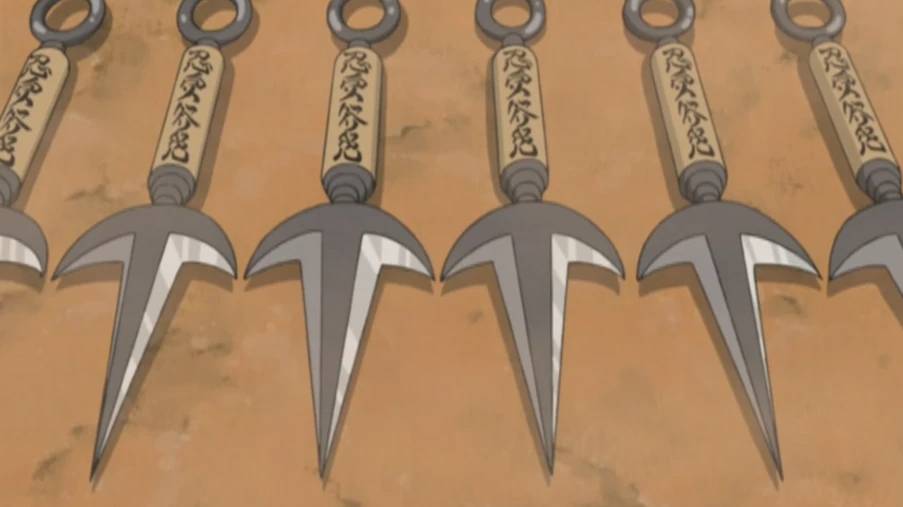 Ilustrasi Hiraishin Kunai dari anime Naruto Shippuden (2007) (dok. Pierrot)