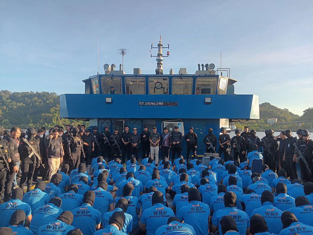 100 Napi Narkoba Sumut Dipindahkan Ke Nusakambangan