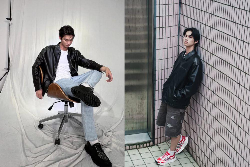 7 Ide Styling Jaket Leather ala Aktor Bright Vachirawit, Luxury Rebel!