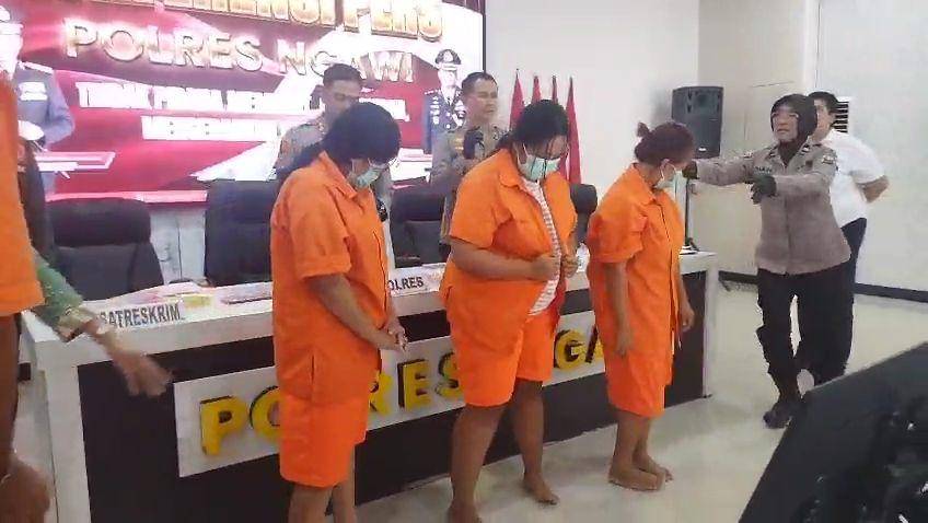 Para pelaku perdagangan bayi yang ditangkap Polres Ngawi. IDN Times/ Istimewa.