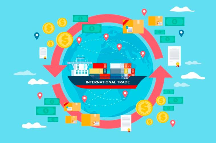 Ilustrasi perdagangan internasional (freepik.com)