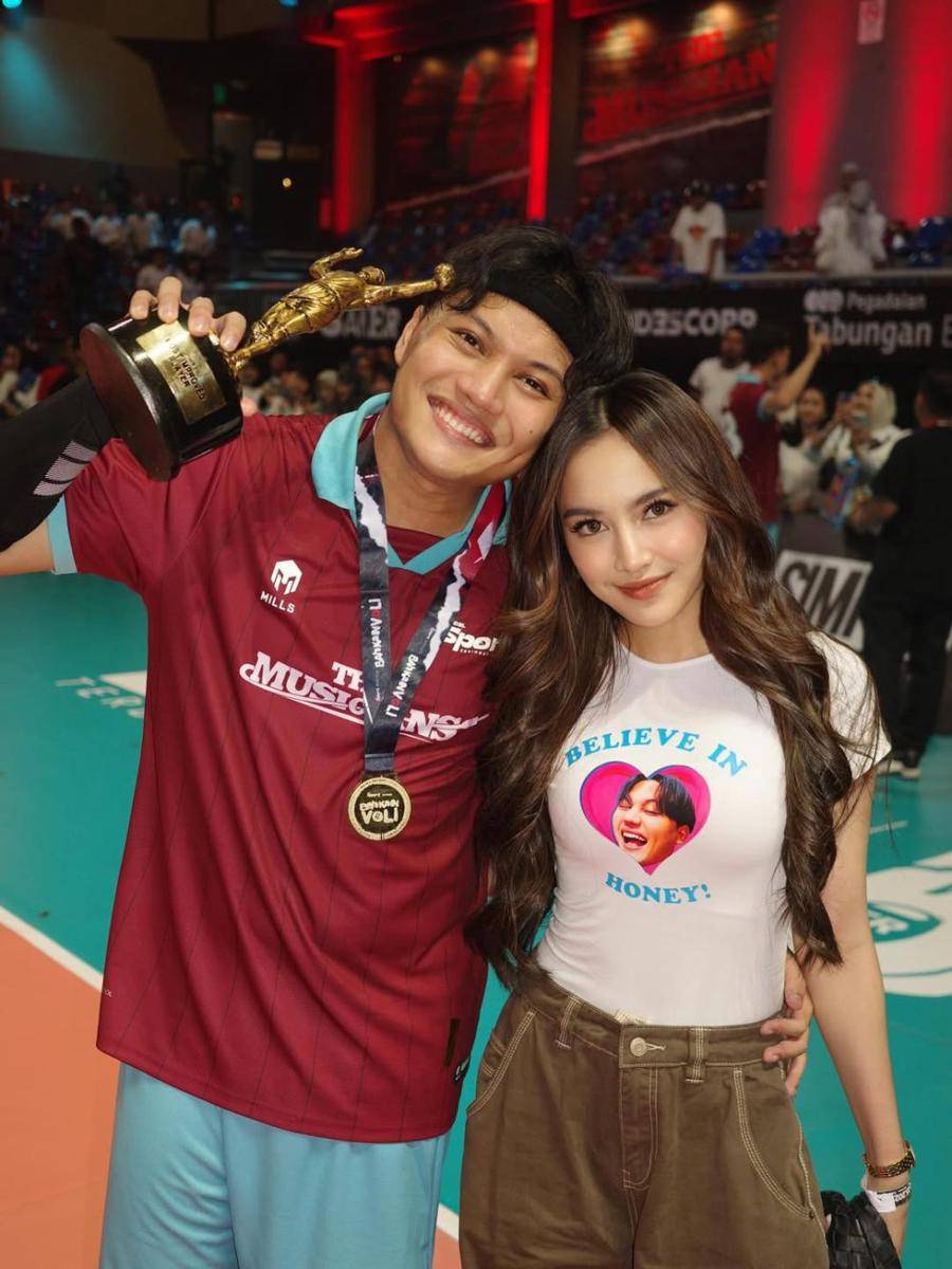 Mahalini dukung Rizky Febian di Bahkan Voli 2 (instagram.com/mahaliniraharja)