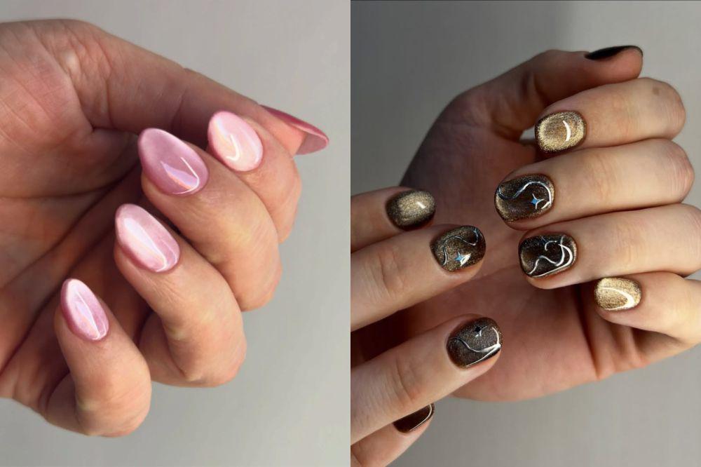 7 Inspirasi Cat Eye Nails yang Populer di 2025, Tampilannya Mewah!