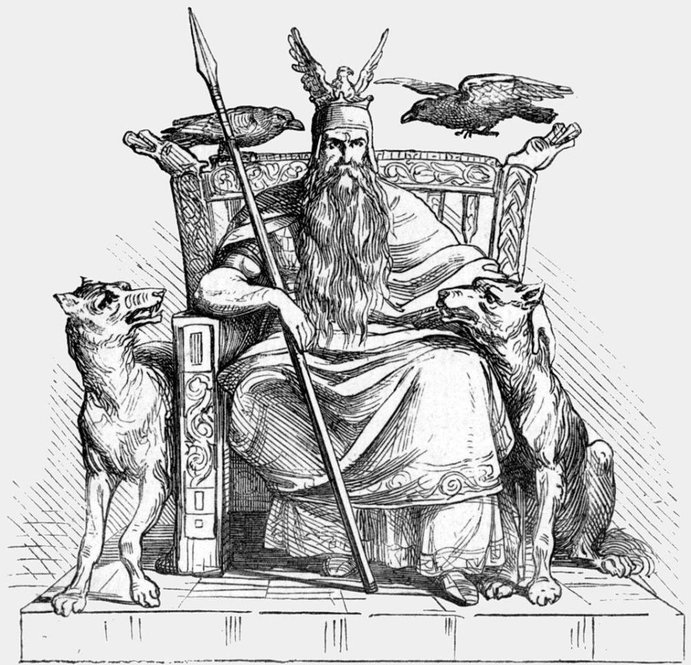 ilustrasi Odin (commons.wikimedia.org/Ludwig Pietsch)