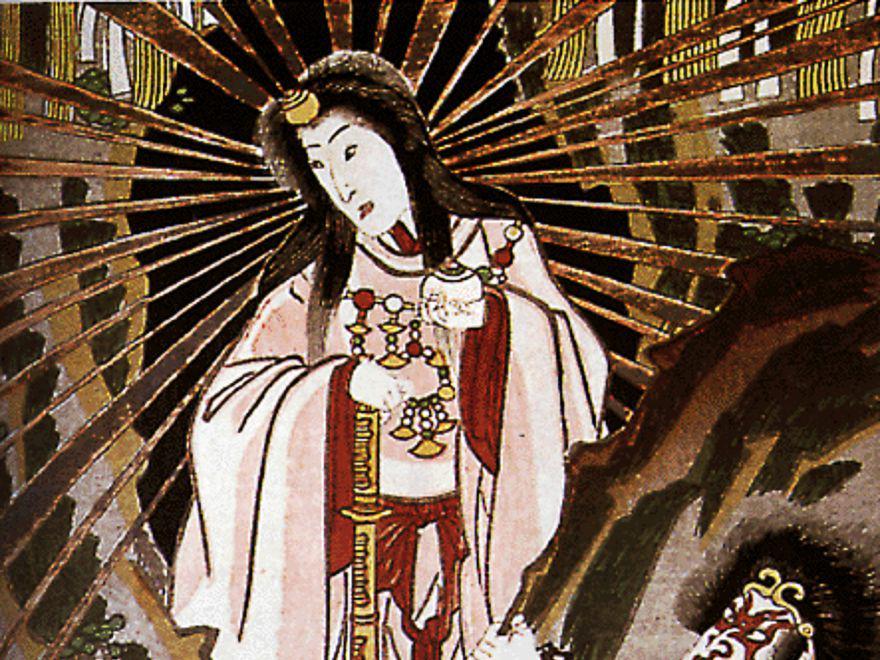 ilustrasi Amaterasu (commons.wikimedia.org/Utagawa Kunisada)