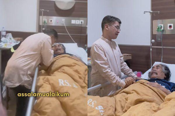 7 Potret Ruben Onsu Jenguk Jaja Miharja yang Dirawat di Rumah Sakit