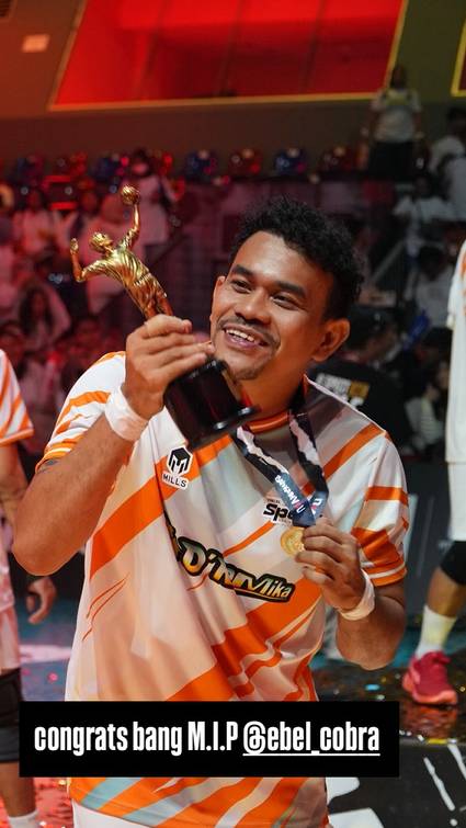 Ebel Cobra jadi MIP Bahkan Voli 2 (instagram.com/rick.andy_)