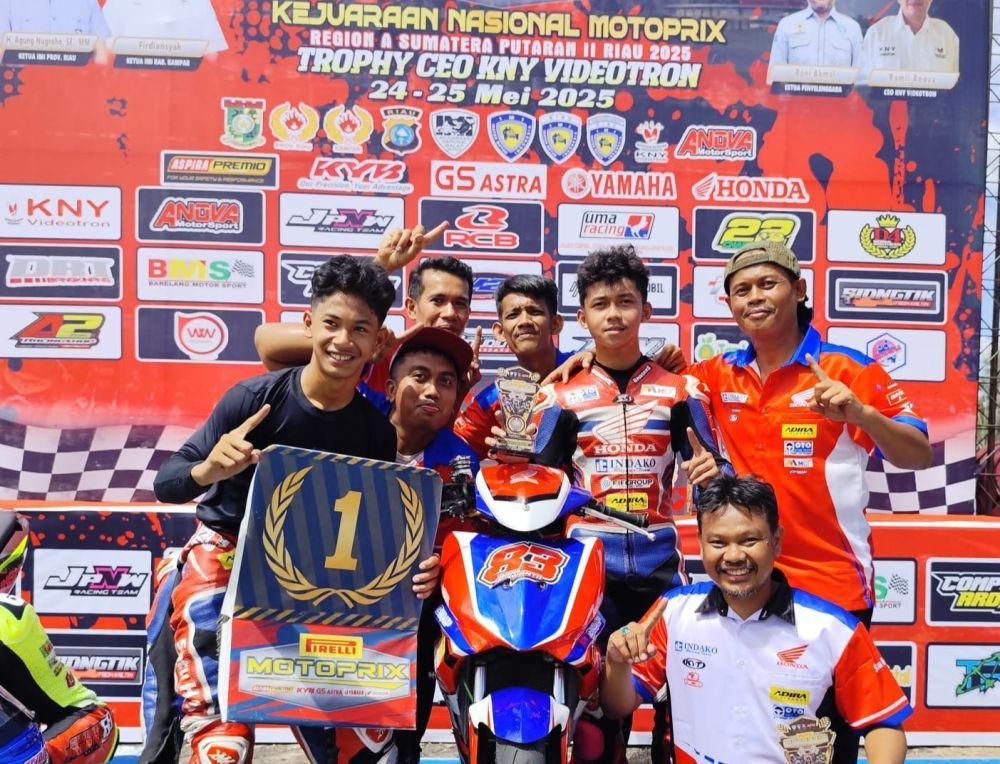 Tim Honda Indako Cetak Prestasi di Kejurnas Motoprix Riau