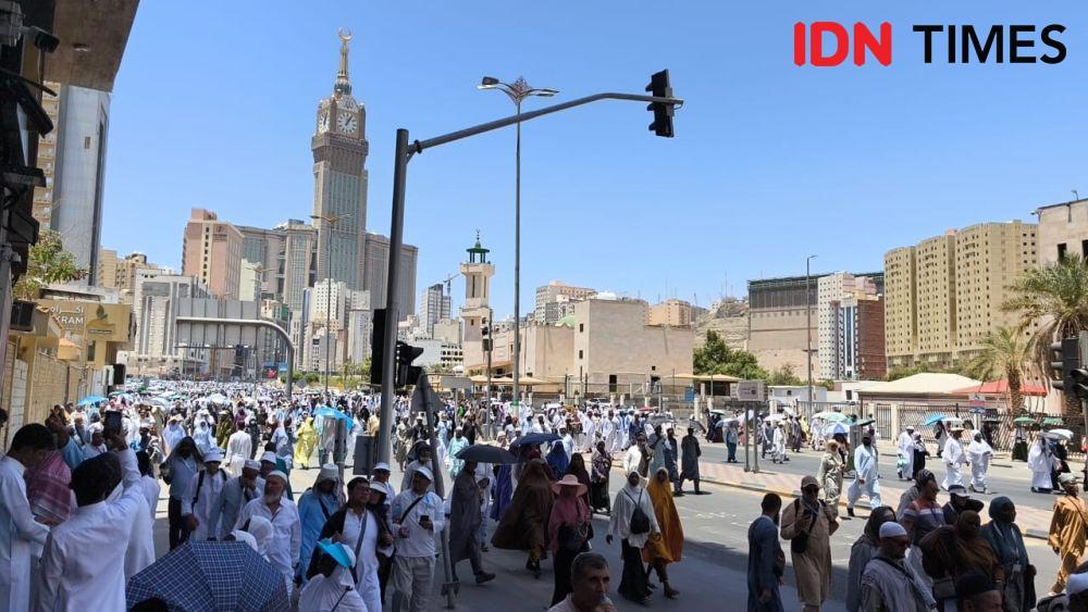 Jelang Armuzna, Suhu Udara di Kota Makkah Capai 41°C