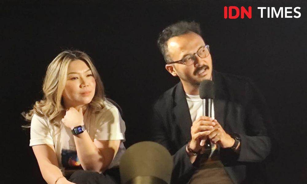 Adriyanto Dewo di konferensi pers film "Sampai Jumpa, Selamat Tinggal," Senin (2/6/2025) (dok. IDN Times/Shandy Pradana)