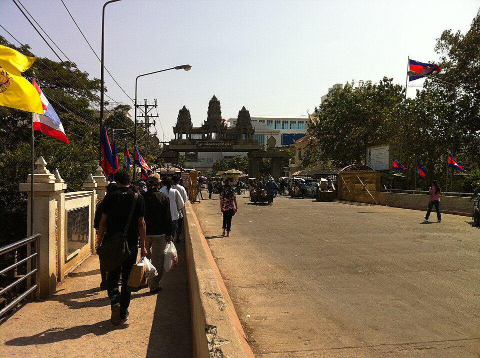 Wilayah pelintasan perbatasan Kamboja dan Thailand. (commons.wikimedia.org/Jorge Láscar)