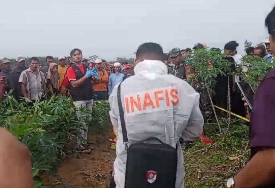 TKP penemuan jasad korban Tya Septiana (27), staf TU SMA di Tulang Bawang dibunuh calon suaminya. (IDN Times/Istimewa).