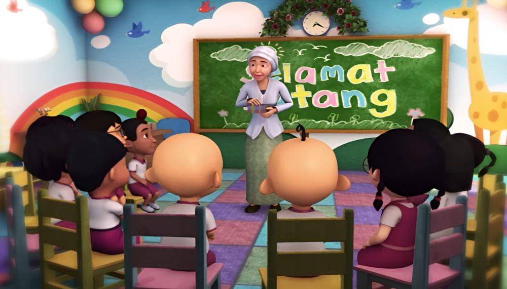 Suasana kelas Tadika Mesra (dok. Les' Copaque Production/Upin & Ipin)
