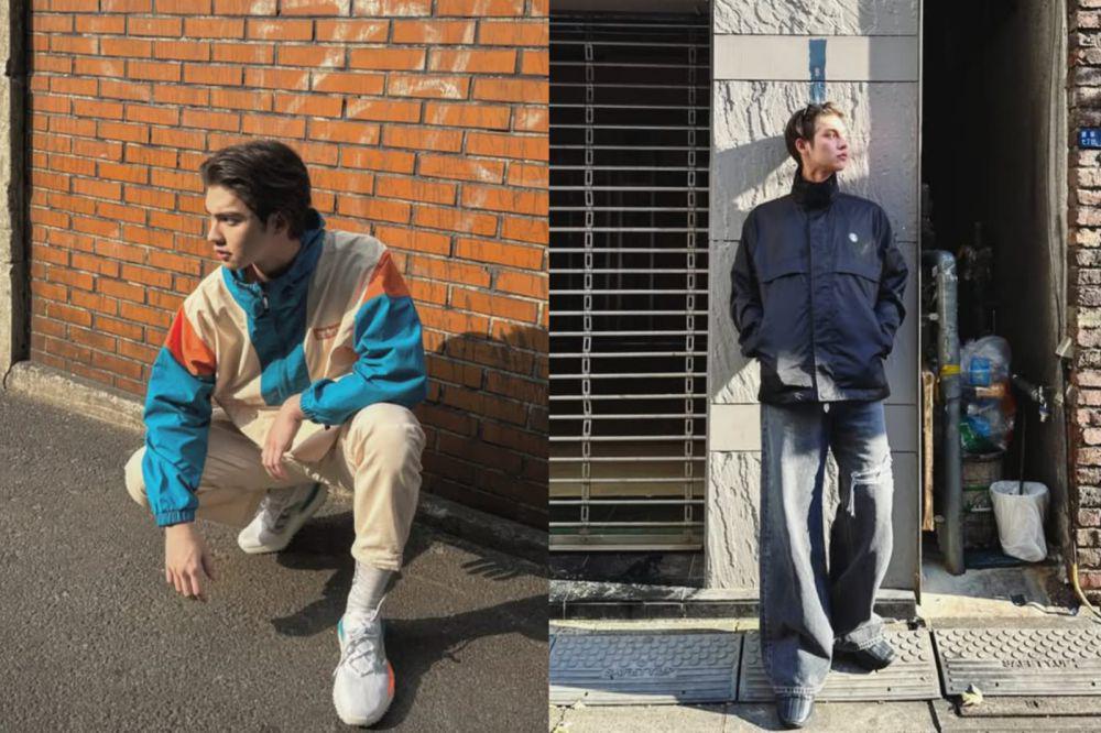 7 Ide Styling Jaket Windbreaker ala Bright Vachirawit