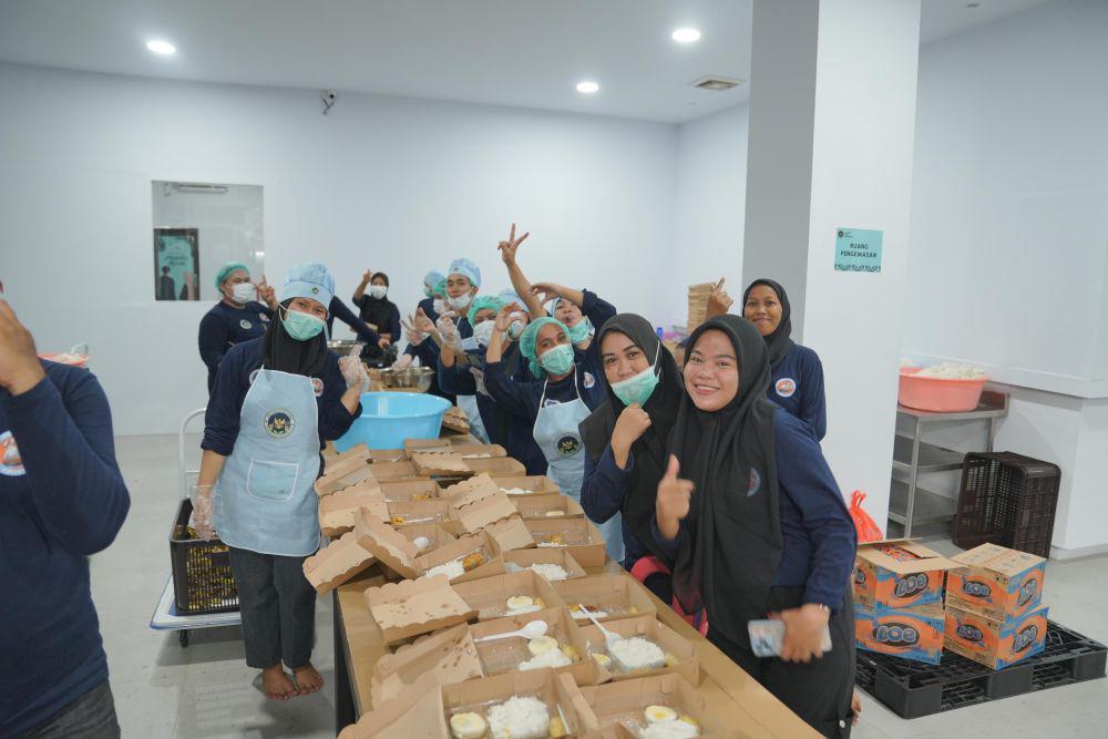 Dapur Makan Bergizi Gratis di Rappocini, Senin (2/6/2025)/Humas Pemkot Makassar