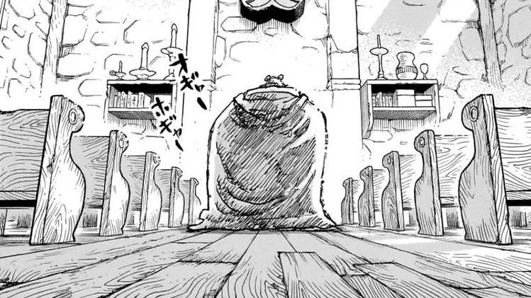 Kuma berjanji pada Ginny untuk membesarkan Bonney seperti putrinya sendiri. (dok. Shueisha/One Piece)