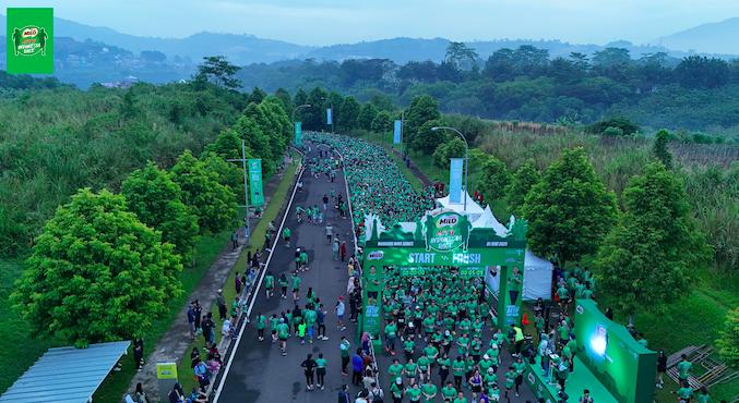 7.000 Pelari Bandung Ikut Road to MILO ACTIV Indonesia Race