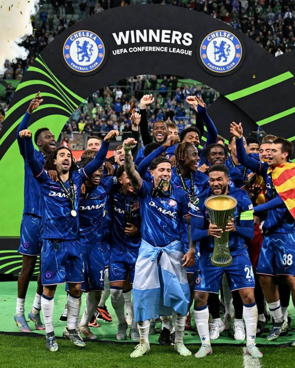 potret Chelsea menjuarai Liga Konferensi UEFA (instagram.com/@conferenceleague)