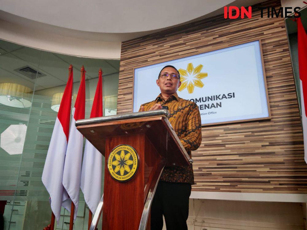 Kepala Kantor Komunikasi Kepresidenan, Hasan Nasbi (IDN Times/Ilman Nafi'an)