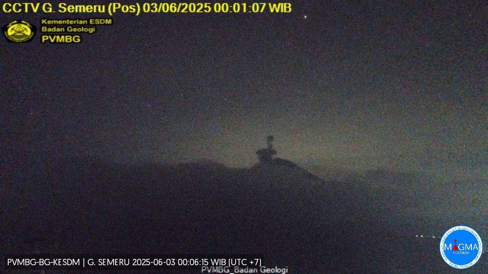 Laporan Gunung mengalami erupsi hari ini. (Dok. PVMBG)
